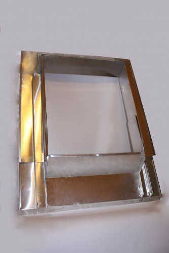 Kéményszegély, alumínium, 38 cm x 38 cm
